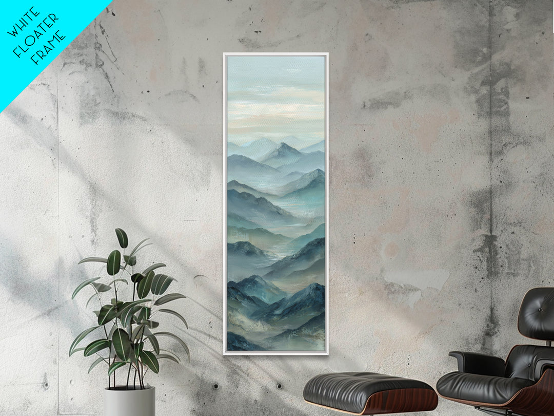 Sunrise over Himalayan Style Mountains Canvas Print, Meditation Art, Fine Art Print, Living Room Decor, Fine Art, Stillness, MED-1x3-5