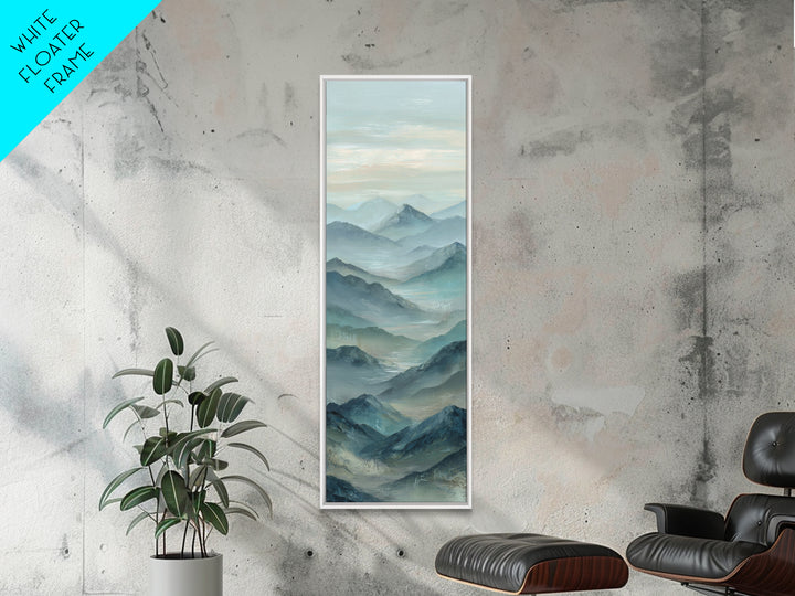 Sunrise over Himalayan Style Mountains Canvas Print, Meditation Art, Fine Art Print, Living Room Decor, Fine Art, Stillness, MED-1x3-5