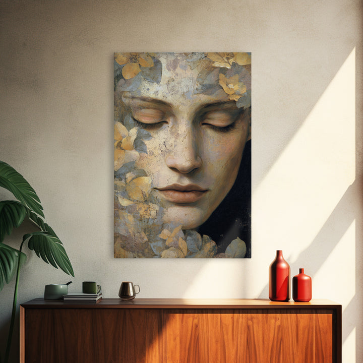 Tea Bowl and Steam Canvas Print, Meditation Art, Contemporary Art, Living Room Decor, Fine Art, Stillness, Modern Decor, MED-2x3-77