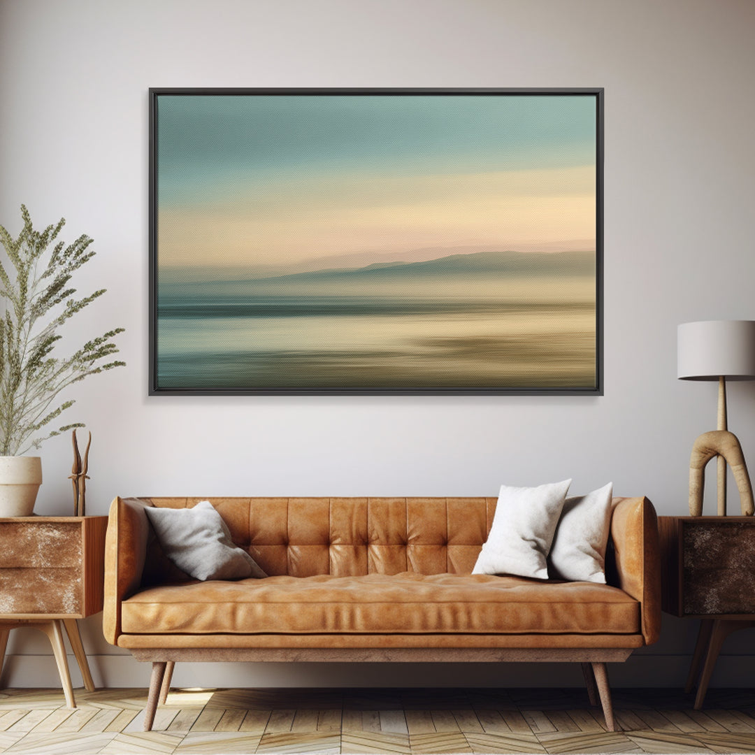 Soft Chakra Color Gradient Without Symbols Overload Canvas Print, Meditation Art, Neutral Wall Art, Living Room Decor, MED-3x2-38
