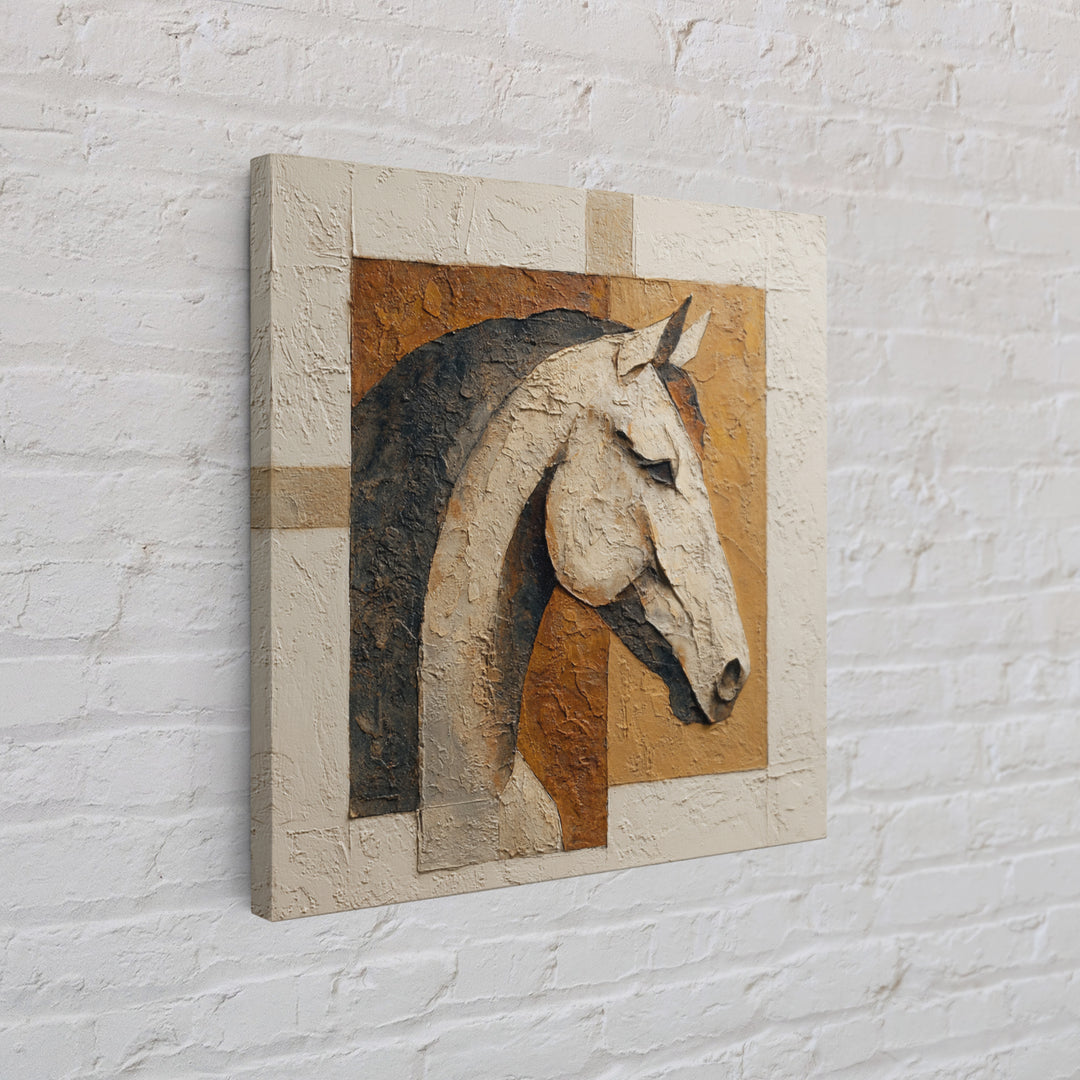 Minimal Horse Contour Canvas Print, Minimalist Art, Living Room Decor, Fine Art, Minimal, Modern Decor, Fine Art Print, MIN-1x1-18