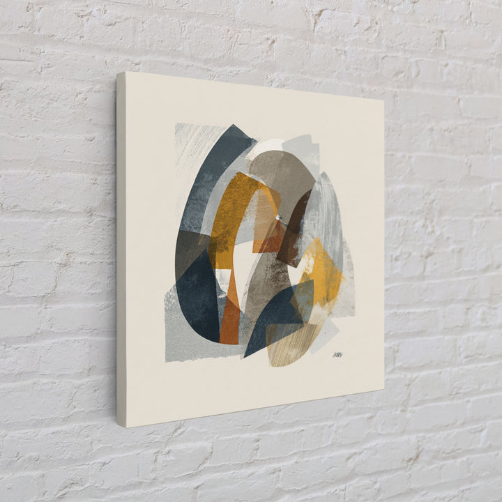 Two Overlapping Organic Shapes Canvas Print, Minimalist Art, Canvas Tote Bag, Living Room Decor, Abstract Art, Minimal, MIN-1x1-19