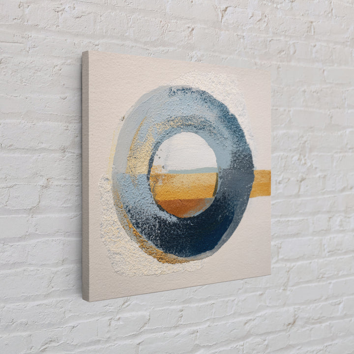 Single Brushstroke Circle Canvas Print, Minimalist Art, Abstract Wall Art, Living Room Decor, Oil Painting, Minimal, MIN-1x1-22