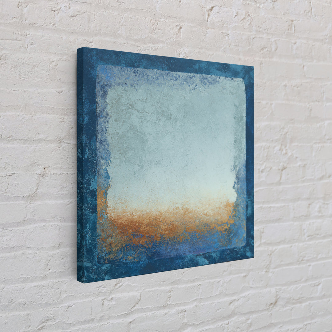 Simple Blue Horizon Canvas Print, Minimalist Art, Modern Art, Living Room Decor, Fine Art, Minimal, Minimalist Decor, MIN-1x1-54