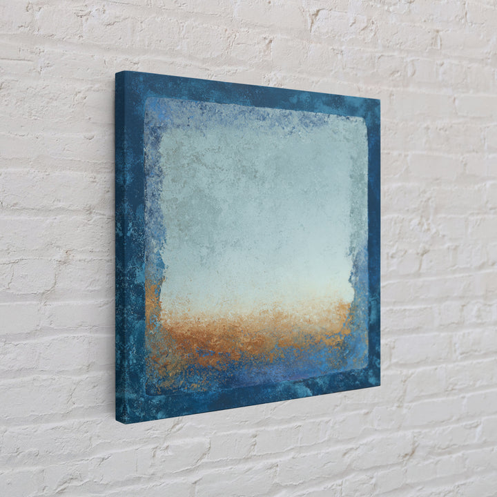 Simple Blue Horizon Canvas Print, Minimalist Art, Modern Art, Living Room Decor, Fine Art, Minimal, Minimalist Decor, MIN-1x1-54