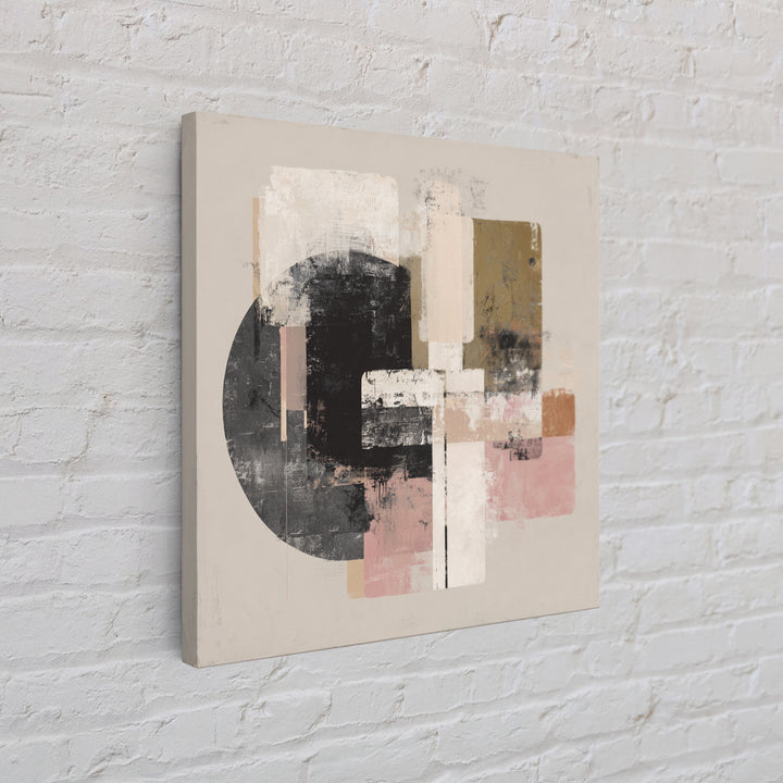 Two Overlapping Organic Shapes Framed Canvas Print, Minimalist Art, Modern Decor, Living Room Decor, Abstract Art, Minimal, MIN-1x1-67