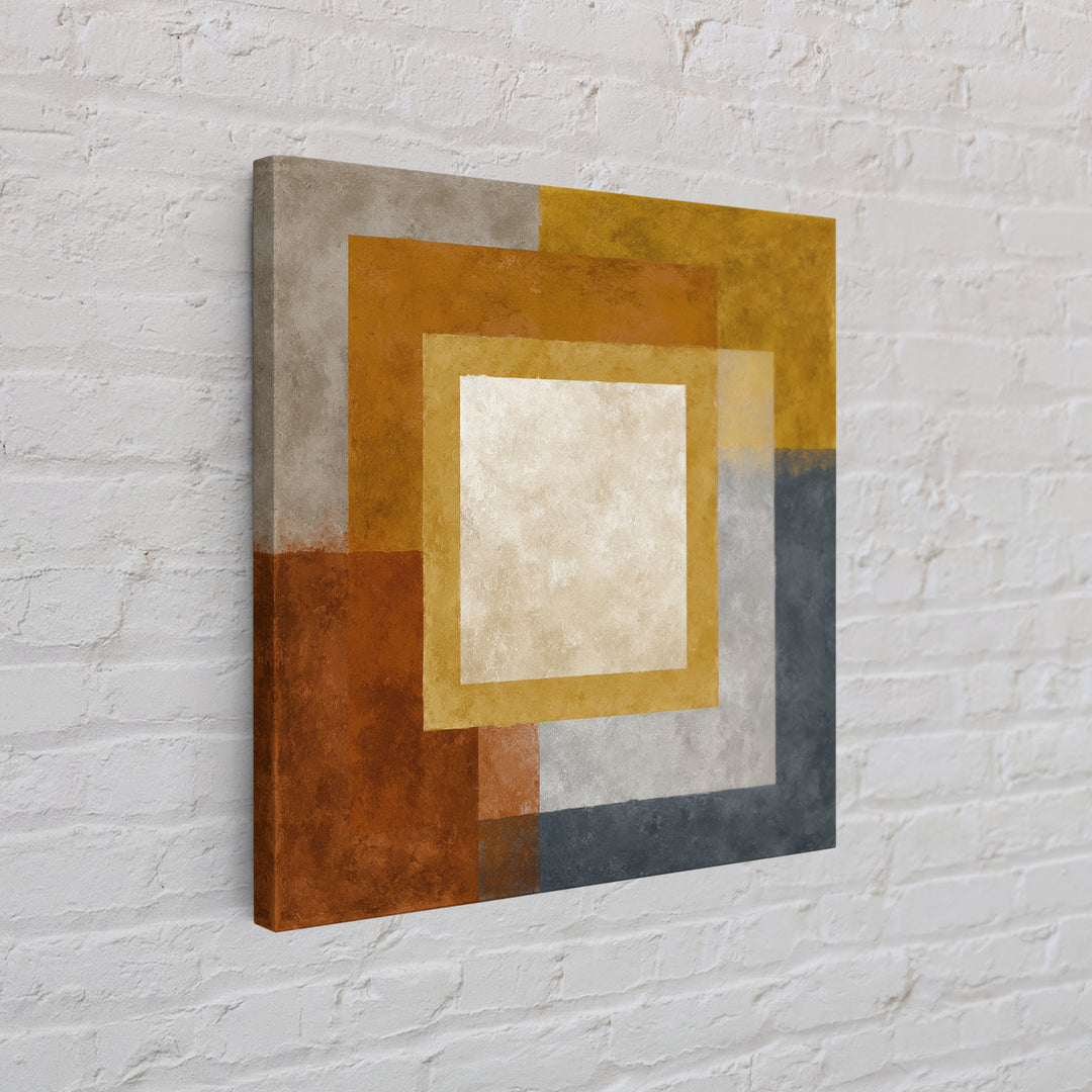 Calm Rectangle Composition Framed Canvas Print, Minimalist Art, Modern Wall Art, Living Room Decor, Abstract Art, Minimal, MIN-1x1-72
