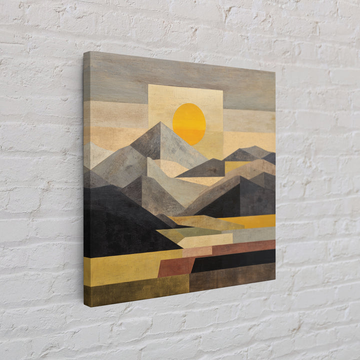 Thin Line Mountain Framed Canvas Print, Minimalist Art, Fine Art Print, Living Room Decor, Fine Art, Minimal, Wall Decor, MIN-1x1-74