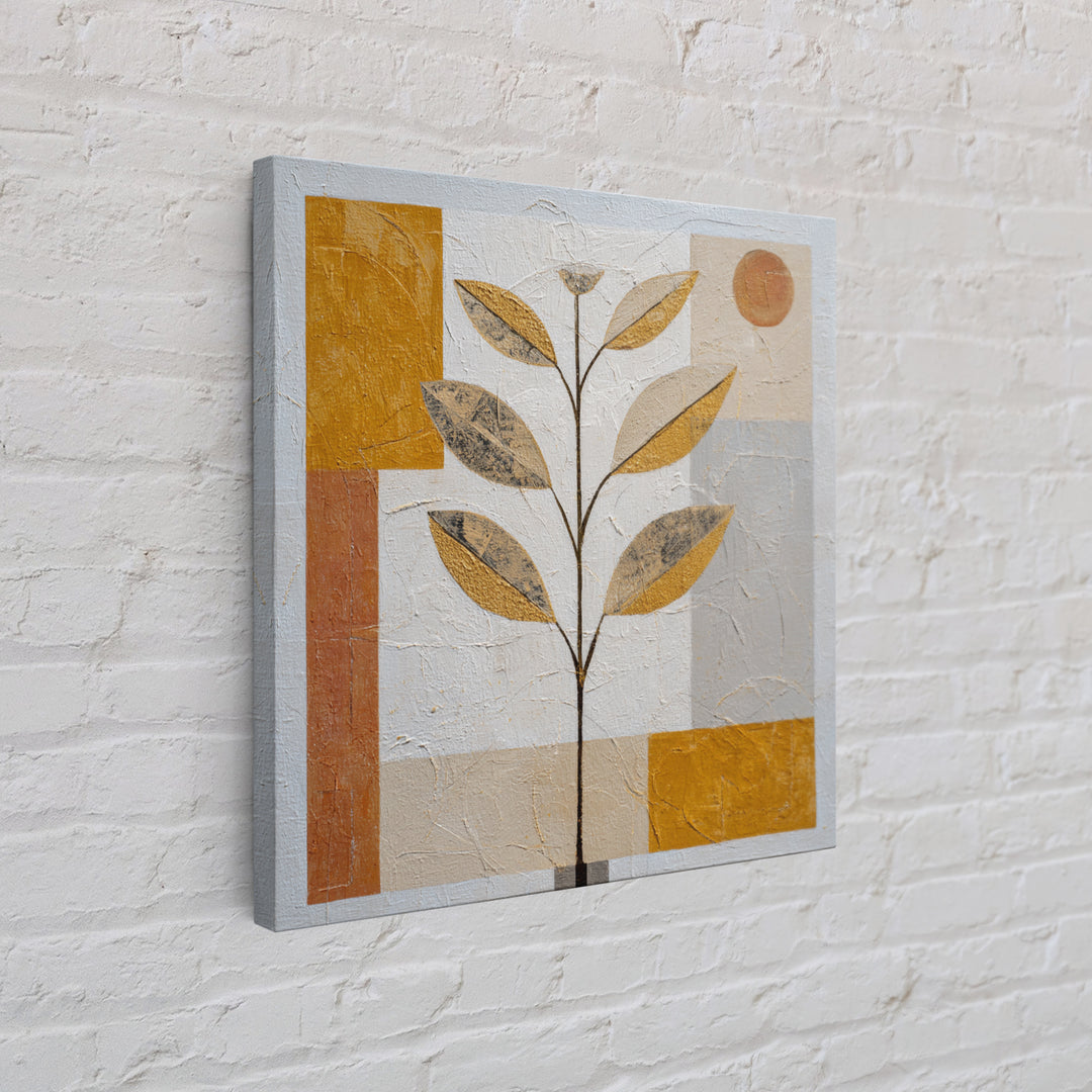 Minimal Branch Silhouette Canvas Print, Minimalist Art, Statement Artwork, Living Room Decor, Fine Art, Minimal, Wall Decor, MIN-1x1-75