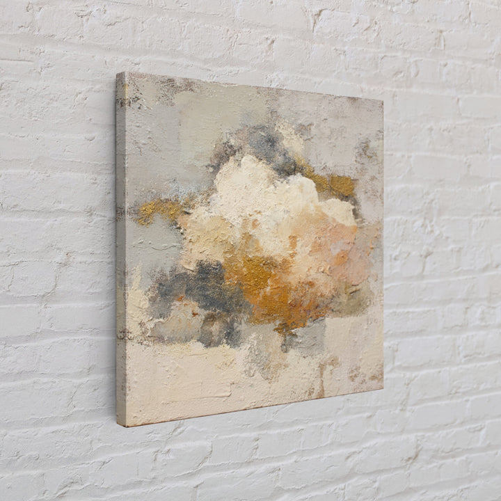 Small Cloud Study Framed Canvas Print, Minimalist Art, Wall Art, Living Room Decor, Oil Painting, Minimal, Large Wall Art, MIN-1x1-93