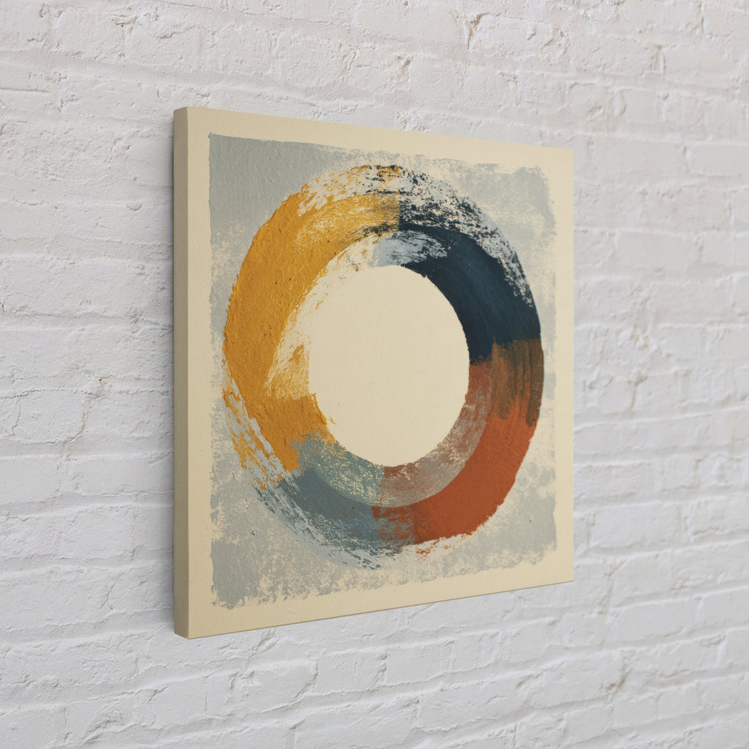 Single Brushstroke Circle Canvas Print, Minimalist Art, Modern Decor, Living Room Decor, Fine Art, Minimal, Poster, Wall Decor, MIN-1x1-94