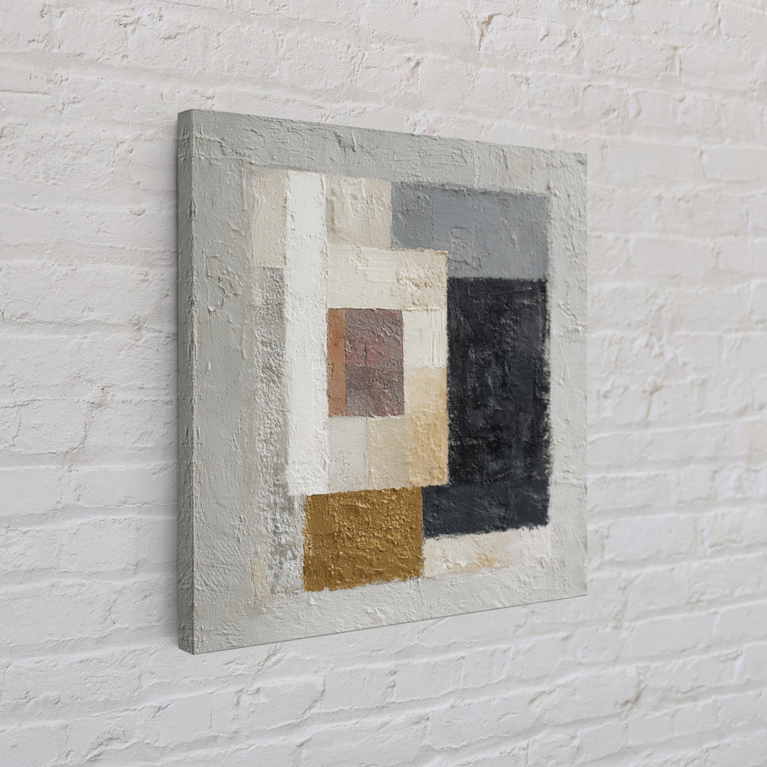 Calm Rectangle Composition Framed Canvas Print, Minimalist Art, Digital Prints, Living Room Decor, Fine Art, Minimal, MIN-1x1-96