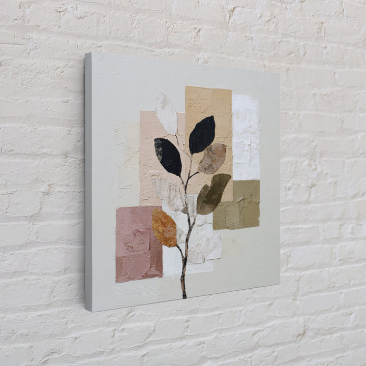 Minimal Branch Silhouette Canvas Print, Minimalist Art, Art, Living Room Decor, Oil Painting, Minimal, Canvas Tote Bag, MIN-1x1-99