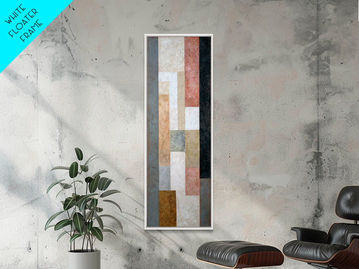 Calm Rectangle Composition Canvas Print, Minimalist Art, Wall Art, Living Room Decor, Oil Painting, Minimal, Large Wall Art, MIN-1x3-12