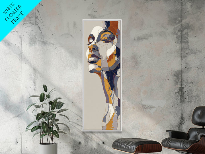 Single Continuous Line Female Face Canvas Print, Minimalist Art, Poster, Living Room Decor, Minimal, Boho, Canvas Tote Bag, MIN-1x3-17