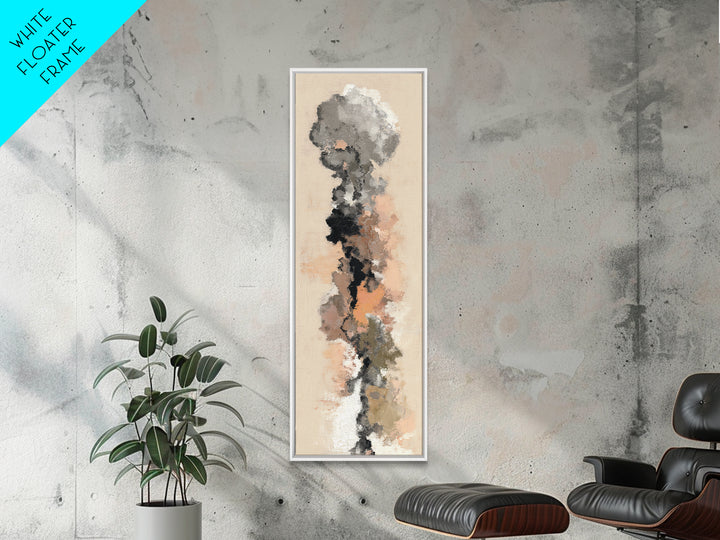 Small Cloud Study Canvas Print, Minimalist Art, Black Art, Living Room Decor, Fine Art, Minimal, Minimalist Wall Art, MIN-1x3-33