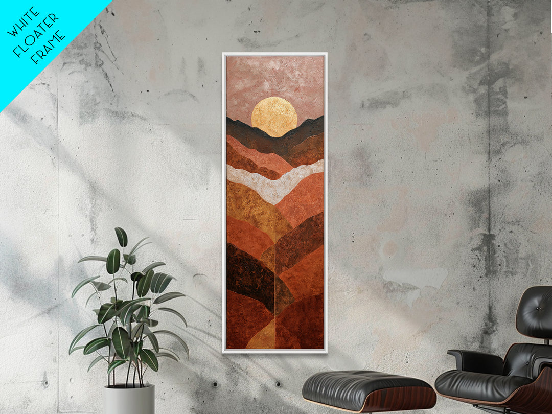 Thin Line Mountain Canvas Print, Minimalist Art, Gallery Decor, Living Room Decor, Fine Art, Minimal, Wall Art, Home Decor, MIN-1x3-38