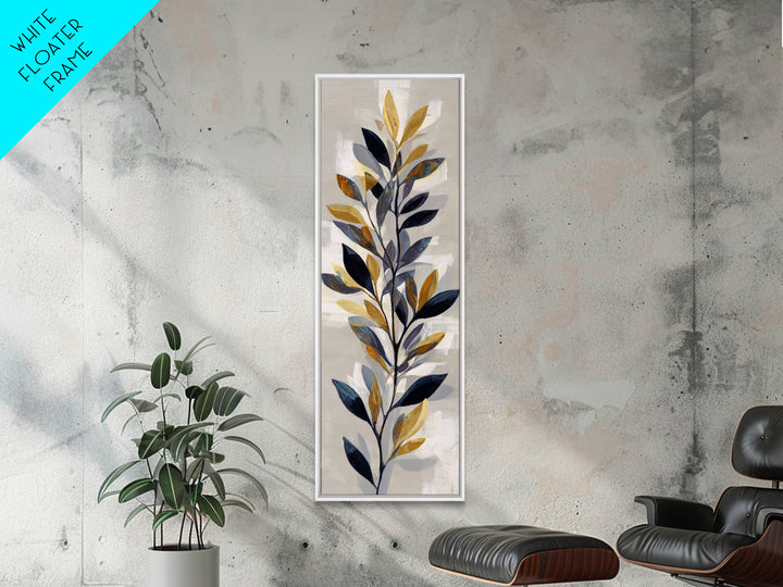 Minimal Branch Silhouette Canvas Print, Minimalist Art, Black Art, Living Room Decor, Oil Painting, Minimal, MIN-1x3-39