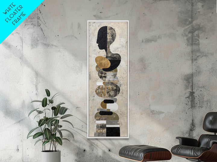Single Gold Line Curve on Charcoal Canvas Print, Minimalist Art, Fine Art Print, Living Room Decor, Abstract Art, Minimal, MIN-1x3-5