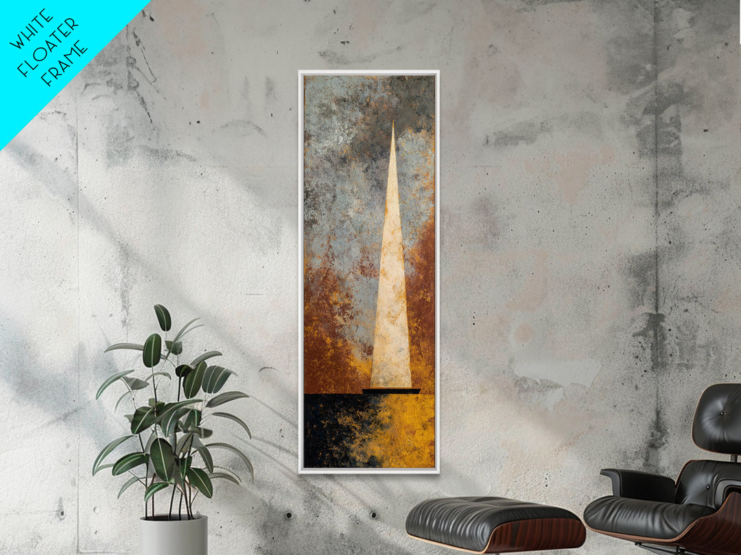 Tiny Sailboat under Open Sky Framed Canvas Print, Minimalist Art, Fine Art Print, Living Room Decor, Fine Art, Minimal, MIN-1x3-50