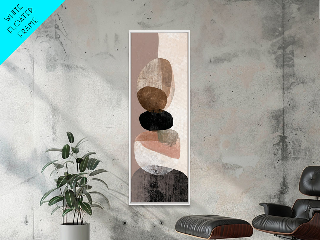 Two Overlapping Organic Shapes Canvas Print, Minimalist Art, Abstract Wall Art, Living Room Decor, Fine Art, Minimal, MIN-1x3-55