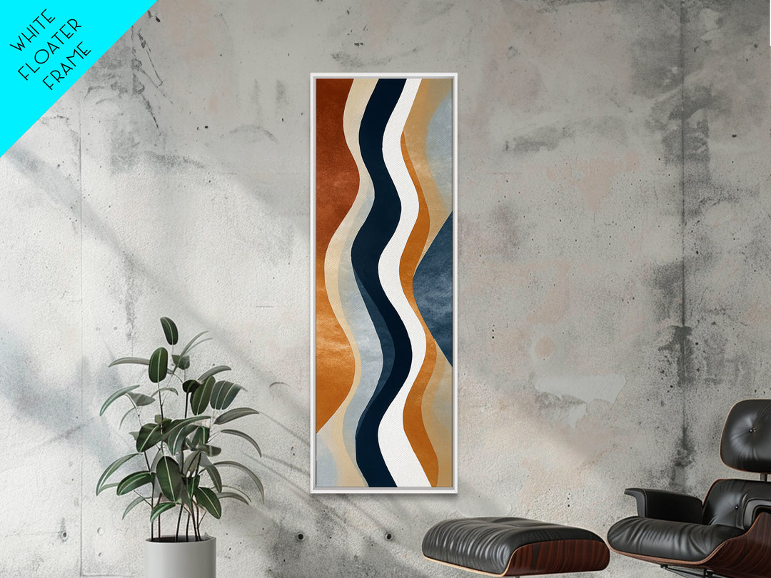 Minimal Abstract Wave Line Canvas Print, Minimalist Art, Large Wall Art, Living Room Decor, Minimal, Japanese Wall Art, MIN-1x3-73