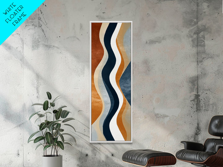 Minimal Abstract Wave Line Canvas Print, Minimalist Art, Large Wall Art, Living Room Decor, Minimal, Japanese Wall Art, MIN-1x3-73