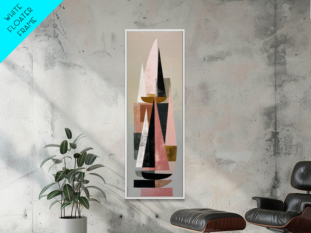 Tiny Sailboat under Open Sky Framed Canvas Print, Minimalist Art, Fine Art Print, Living Room Decor, Fine Art, Minimal, MIN-1x3-74