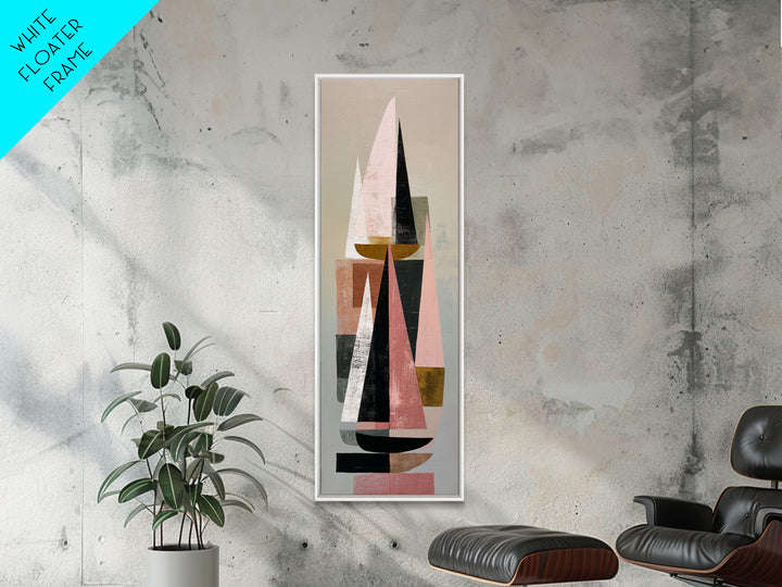 Tiny Sailboat under Open Sky Framed Canvas Print, Minimalist Art, Fine Art Print, Living Room Decor, Fine Art, Minimal, MIN-1x3-74