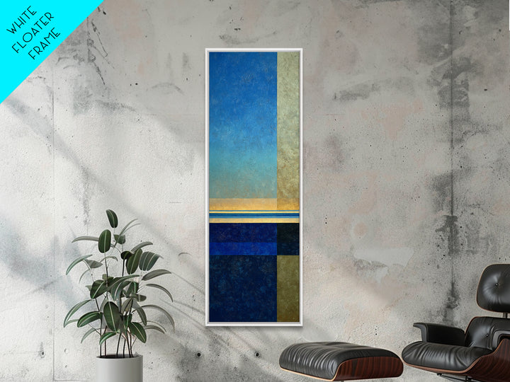Simple Blue Horizon Canvas Print, Minimalist Art, Wall Art, Living Room Decor, Fine Art, Minimal, Large Wall Art, Movie Poster, MIN-1x3-90