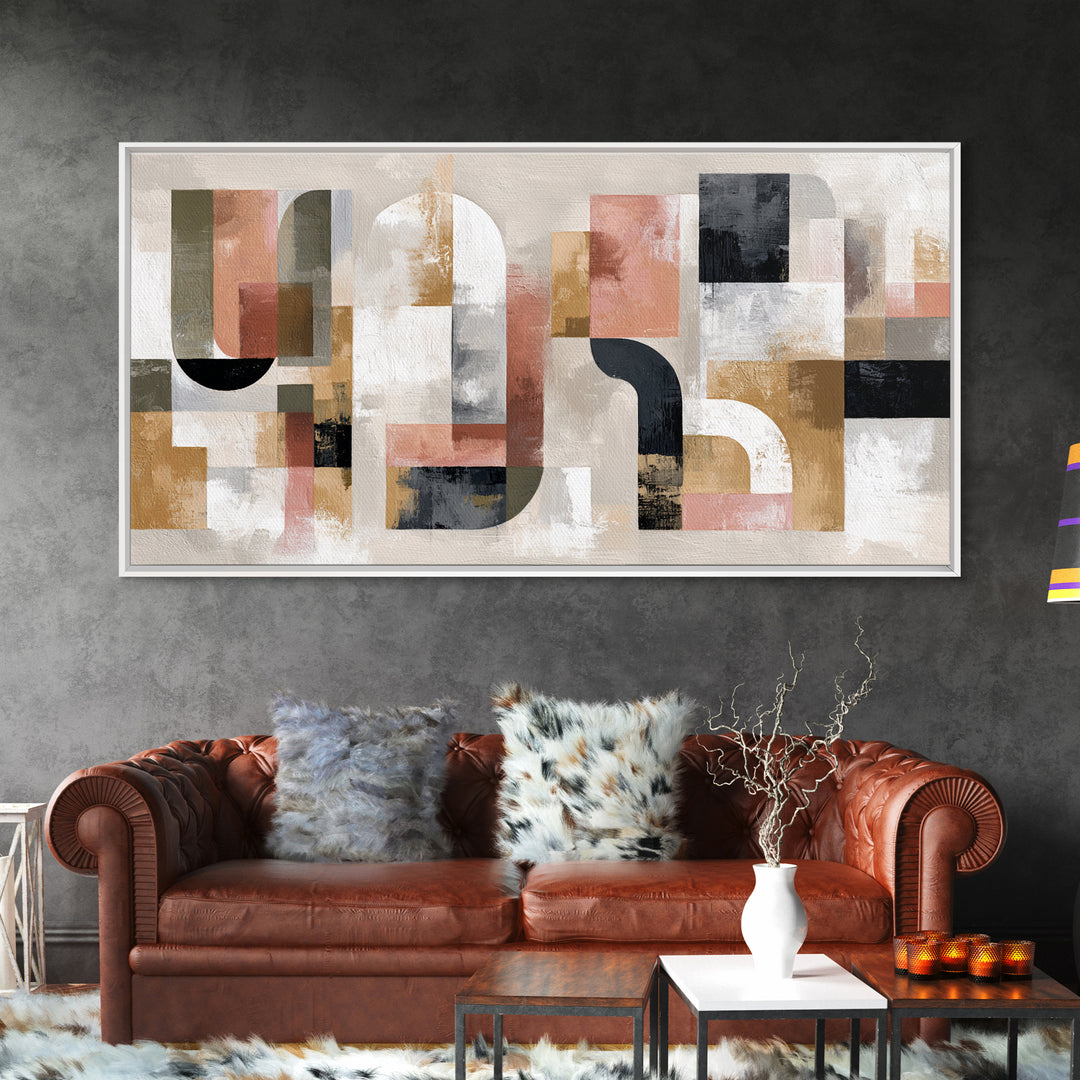 Two Overlapping Organic Shapes Canvas Print, Minimalist Art, Art Prints, Living Room Decor, Fine Art, Minimal, Printable Art, MIN-2x1-39