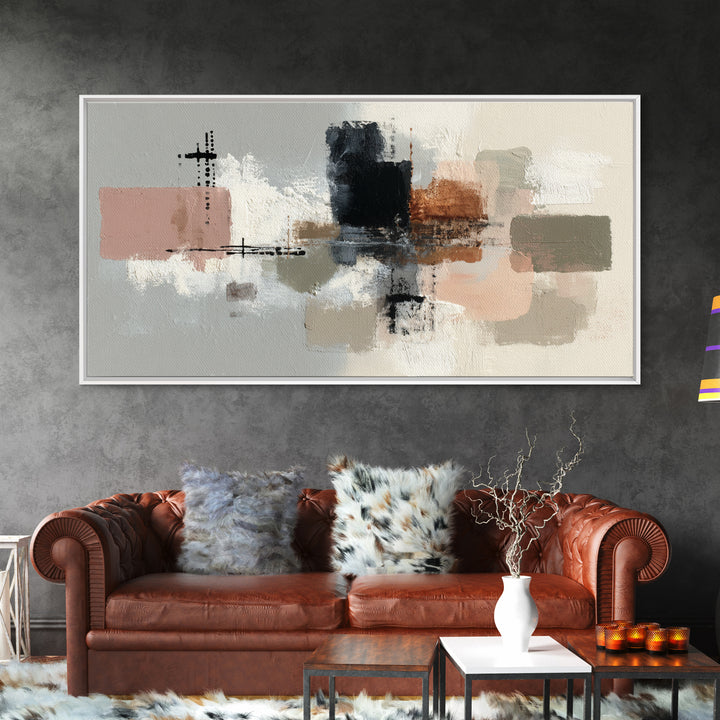 Small Cloud Study Canvas Print, Minimalist Art, Black Art, Living Room Decor, Fine Art, Minimal, Minimalist Wall Art, MIN-2x1-89