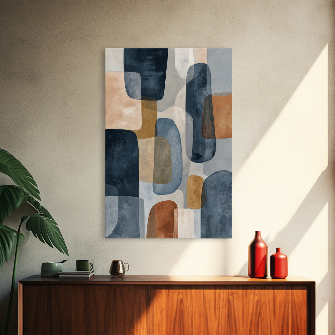 Quiet Stone Stack Canvas Print, Minimalist Art, Abstract Art, Living Room Decor, Minimal, Modern Art, Minimalist Wall Art, MIN-2x3-67