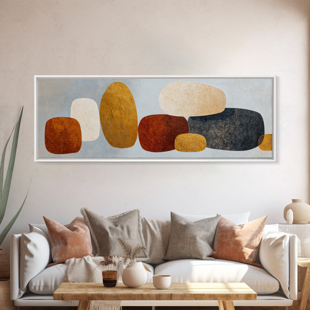 Quiet Stone Stack Canvas Print, Minimalist Art, Fine Art Print, Living Room Decor, Abstract Art, Minimal, Wall Decor, MIN-3x1-3