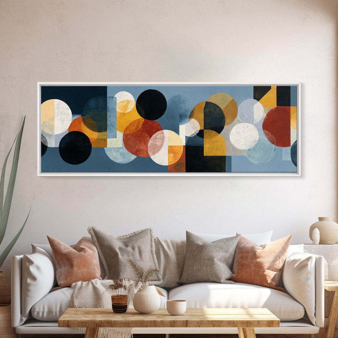 Single Brushstroke Circle Canvas Print, Minimalist Art, Large Wall Art, Living Room Decor, Fine Art, Minimal, Japanese Wall Art, MIN-3x1-38