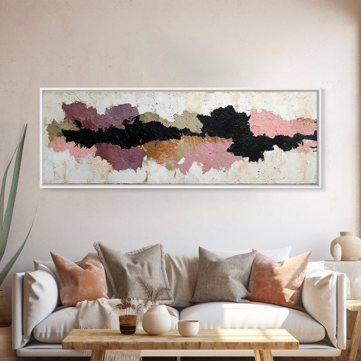 Minimal Horse Contour Framed Canvas Print, Minimalist Art, Black Art, Living Room Decor, Fine Art, Minimal, Minimalist Wall Art, MIN-3x1-58