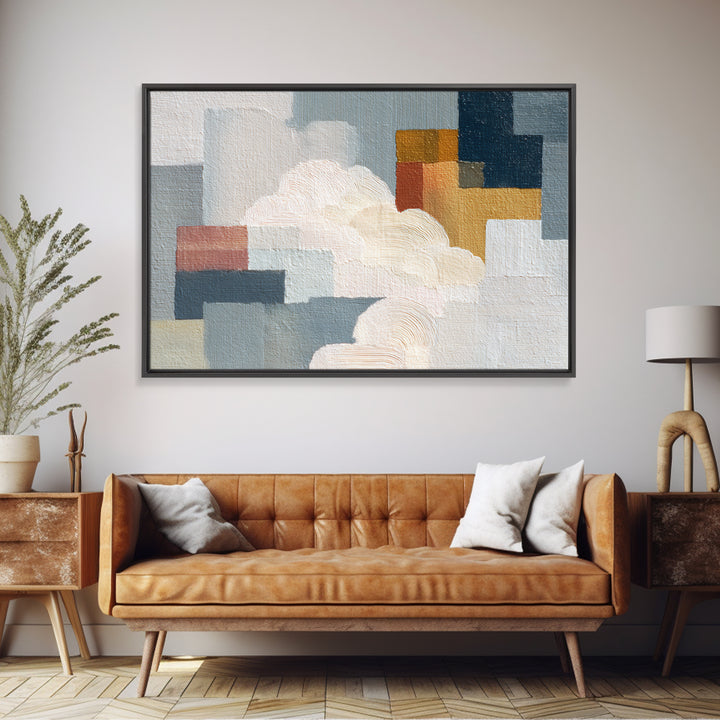 Small Cloud Study Canvas Print, Minimalist Art, Living Room Decor, Minimal, Modern Decor, Fine Art Print, Statement Artwork, MIN-3x2-1
