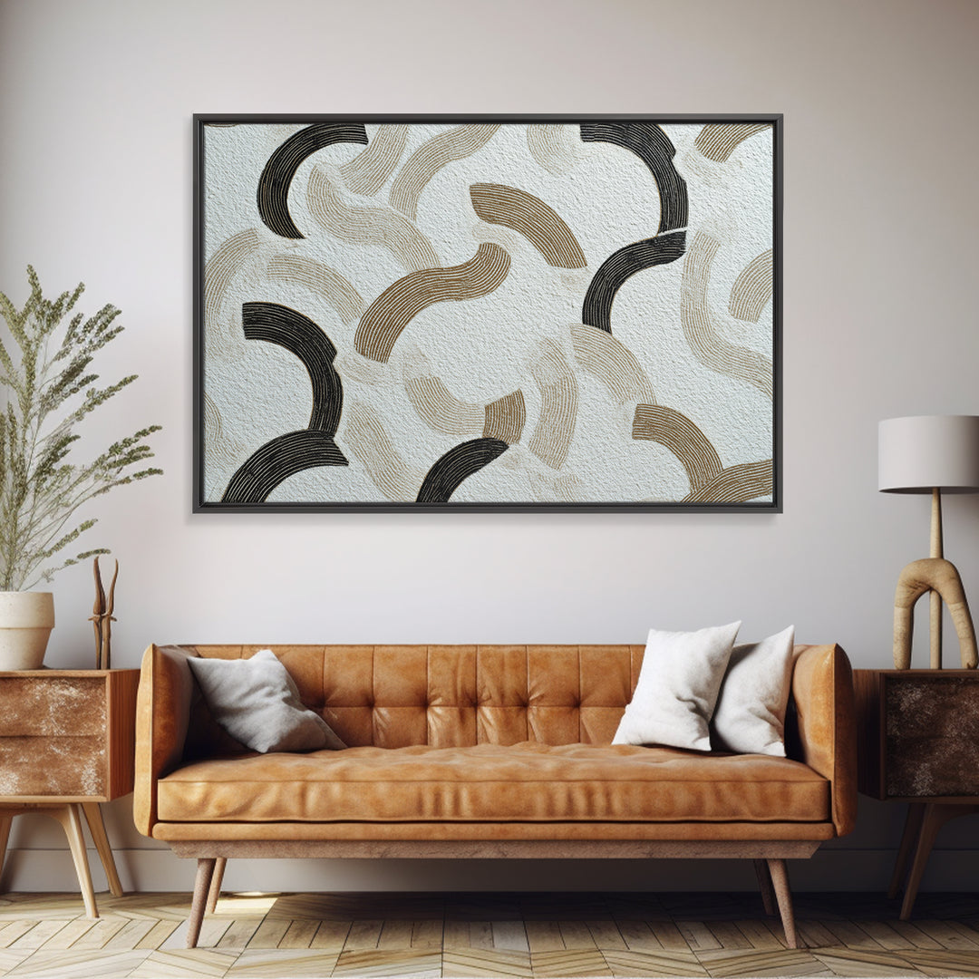Minimal Cat Line Drawing Framed Canvas Print, Minimalist Art, Gallery Decor, Living Room Decor, Fine Art, Minimal, Wall Art, MIN-3x2-27