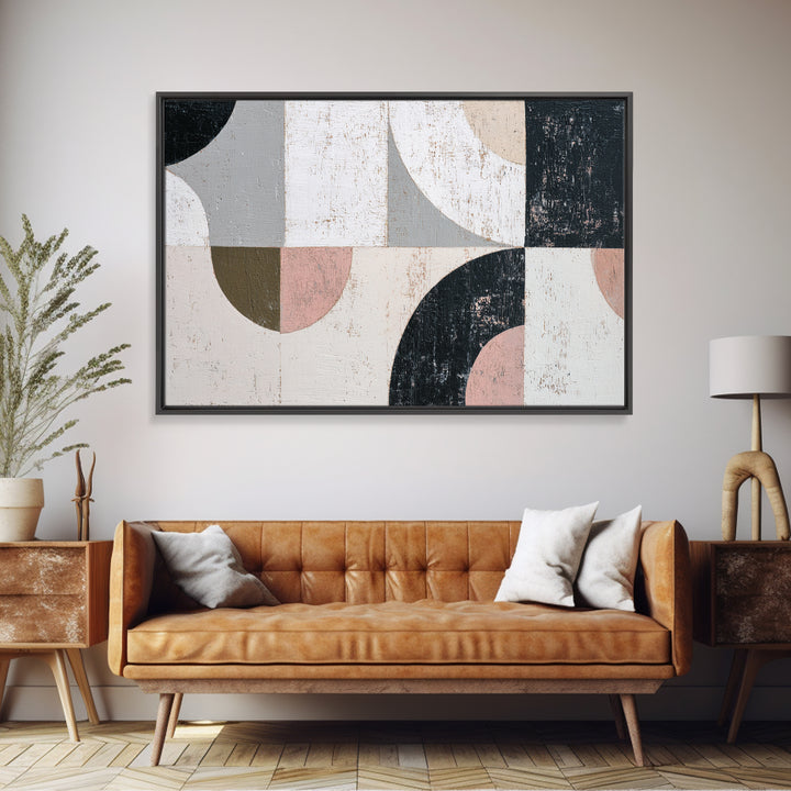 Minimal Moon over a Pale Ocean Canvas Print, Minimalist Art, Modern Art, Living Room Decor, Fine Art, Minimal, Minimalist Decor, MIN-3x2-37