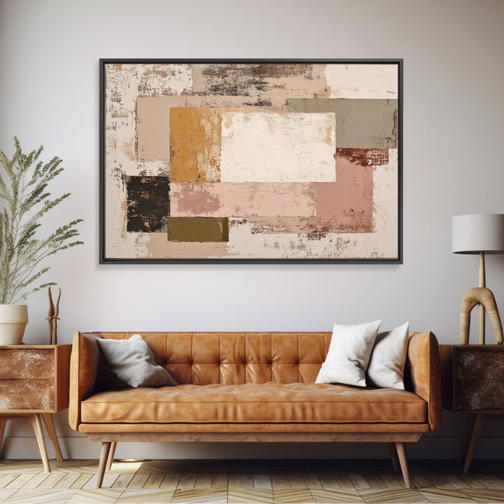 Calm Rectangle Composition Canvas Print, Minimalist Art, Modern Wall Art, Living Room Decor, Abstract Art, Minimal, MIN-3x2-52