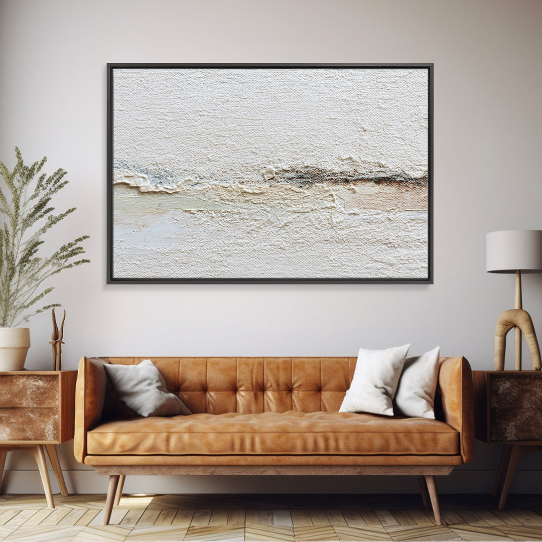 White on White Plaster Texture Study Canvas Print, Minimalist Art, Minimalist Decor, Living Room Decor, Fine Art, Minimal, MIN-3x2-68