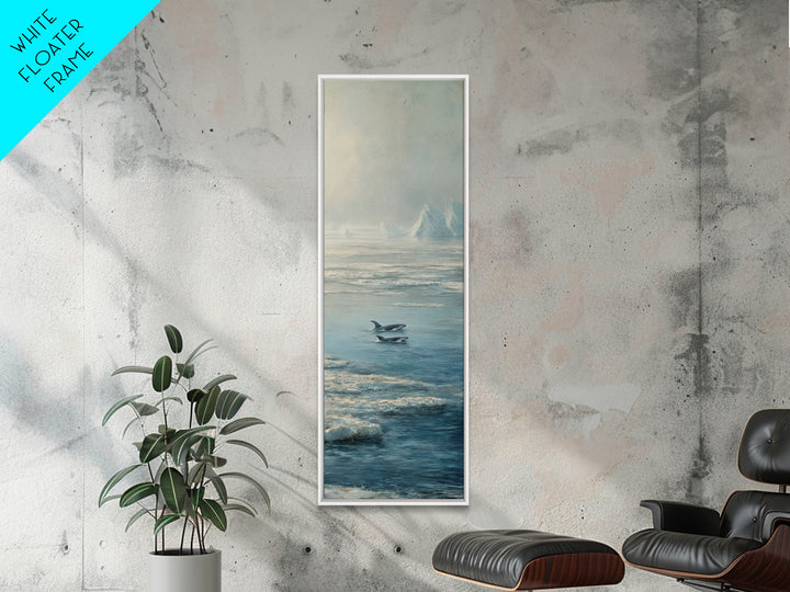 Humpback Whale and Calf Canvas Print, Marine Life Art, Coastal Wall Decor, Living Room Decor, Marine, Coastal Home Decor, MLA-1x3-6