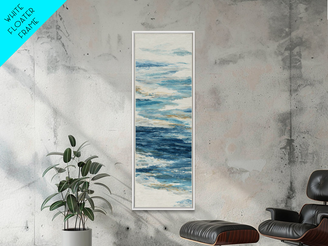 Whale Tail Rising from Misty Ocean Canvas Print, Marine Life Art, Marine Life, Living Room Decor, Fine Art, Marine, Art Print, MLA-1x3-86
