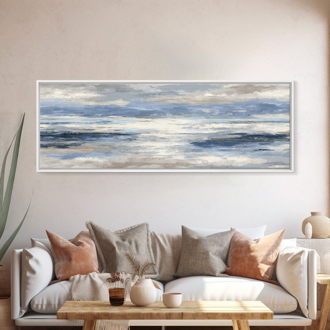 Orca Beneath Northern Lights Canvas Print, Marine Life Art, Statement Artwork, Living Room Decor, Marine, Coastal Wall Art, MLA-3x1-48
