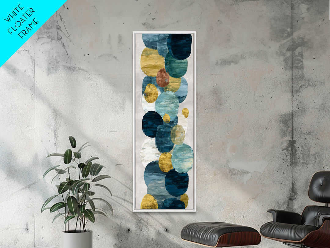 Teal Sofa Era Abstract Pattern Without Furniture Canvas Print, Midcentury Modern Art, Mid Century Modern, Living Room Decor, MMA-1x3-60