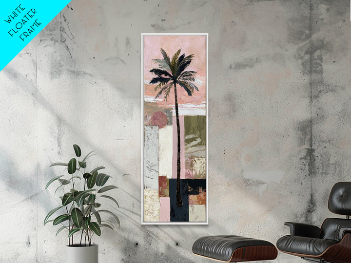Stylized Palm Tree Canvas Print, Midcentury Modern Art, Poster, Living Room Decor, Fine Art, Retro, Art Deco, Original Art, MMA-1x3-77