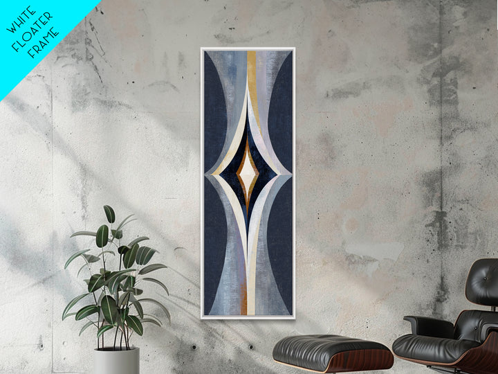 Rocket Ship in Retro Space Age Design Canvas Print, Midcentury Modern Art, Textured Painting, Living Room Decor, Retro, MMA-1x3-98