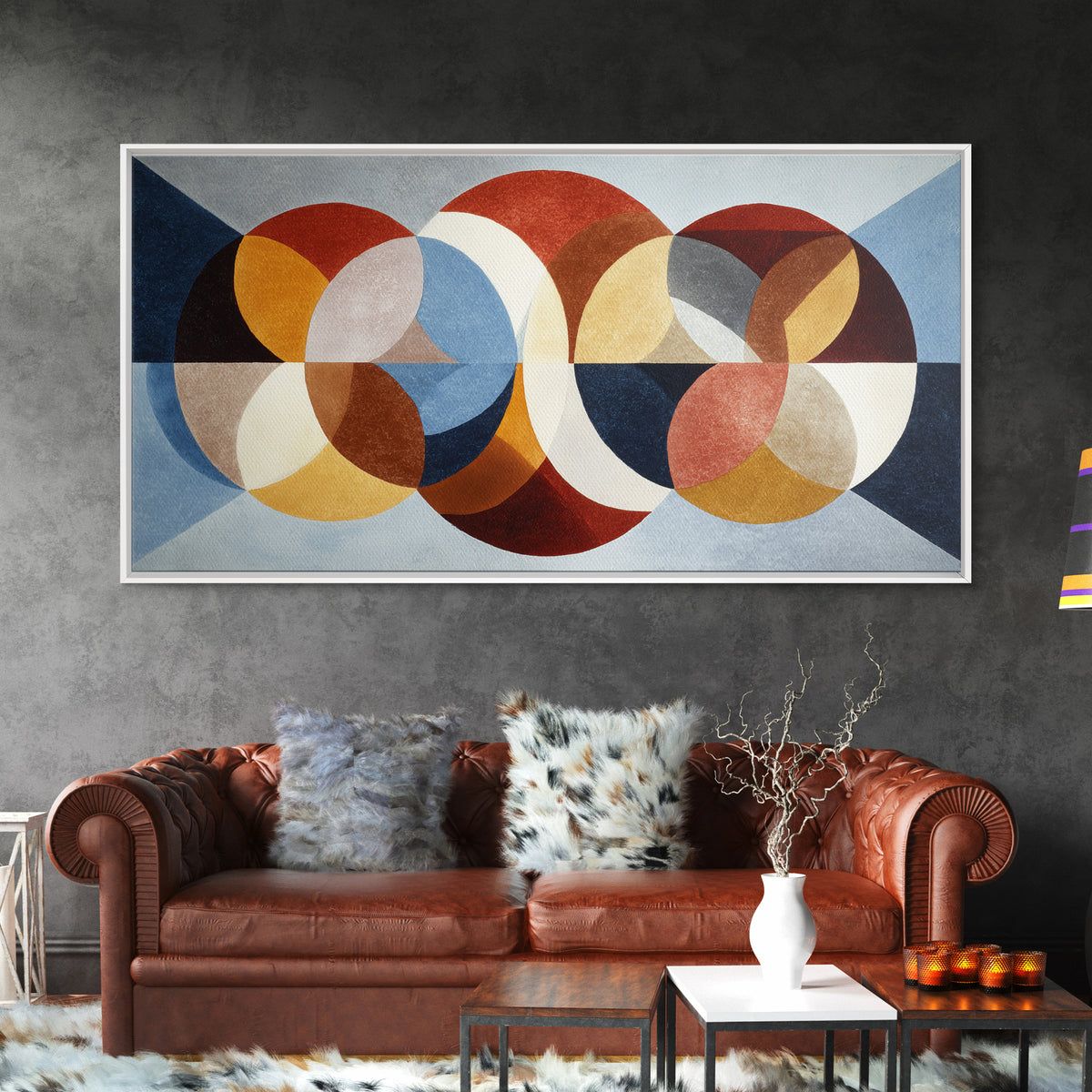 Retro Cocktail Glasses Canvas Print, Midcentury Modern Art, Digital Art, Living Room Decor, Abstract Art, Retro, MMA-2x1-98