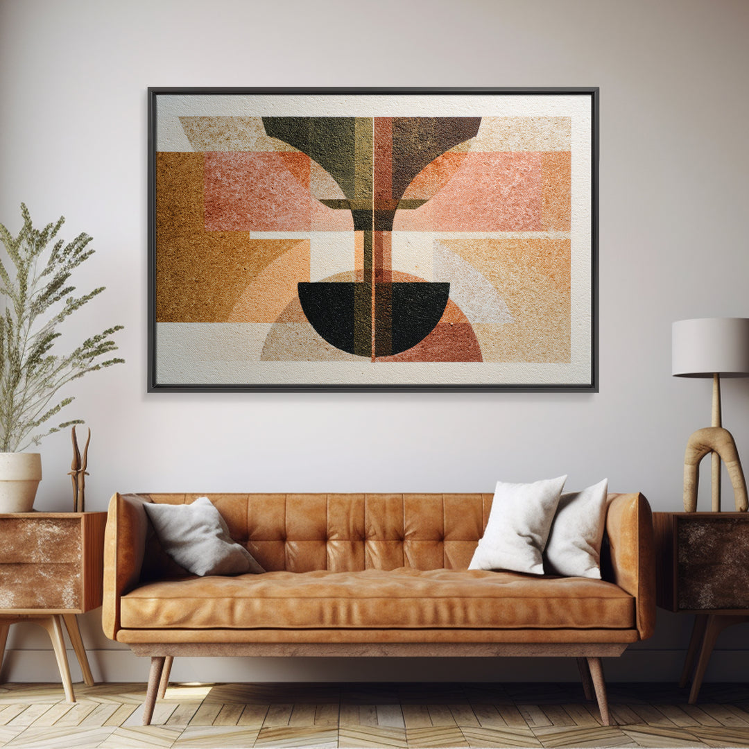 Rocket Ship in Retro Space Age Design Canvas Print, Midcentury Modern Art, Living Room Wall Art, Living Room Decor, Retro, MMA-3x2-90