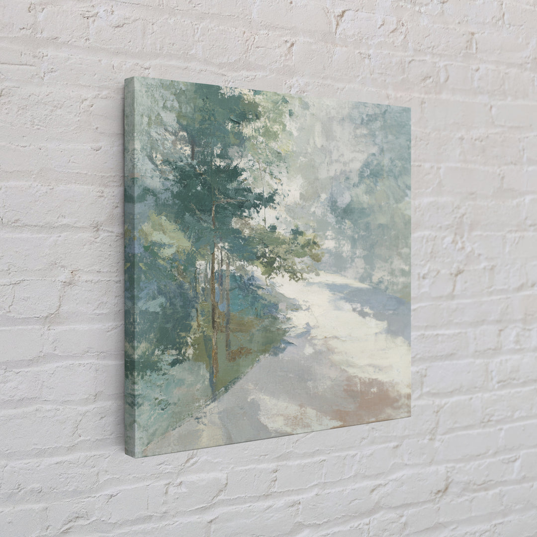 Gentle Forest Path Canvas Print, Medical Office Art, School Nurse Art, Office Decor, Fine Art, Calm, Luxury Decor, Art Print, MOA-1x1-17